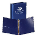 Sealed & Stitched Ring Binders w/ 1" Ring (Navy Blue)